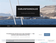 Tablet Screenshot of carlosfgonzalez.wordpress.com