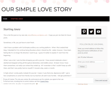 Tablet Screenshot of oursimplelovestory.wordpress.com