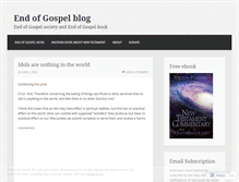 Tablet Screenshot of endofgospel.wordpress.com