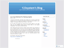 Tablet Screenshot of 123system.wordpress.com