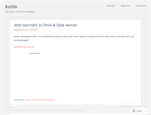 Tablet Screenshot of magazinkursiv.wordpress.com