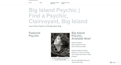 Desktop Screenshot of bigislandpsychic.wordpress.com