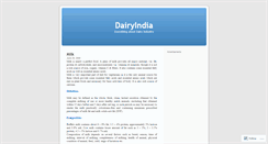 Desktop Screenshot of dairyindia.wordpress.com