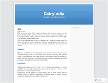 Tablet Screenshot of dairyindia.wordpress.com