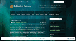 Desktop Screenshot of dishingoutdelicious.wordpress.com