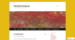 Desktop Screenshot of 30x30x30challenge.wordpress.com