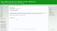 Desktop Screenshot of greenmafiaarmy.wordpress.com