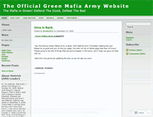 Tablet Screenshot of greenmafiaarmy.wordpress.com