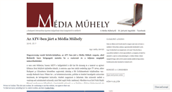 Desktop Screenshot of mediamuhely.wordpress.com