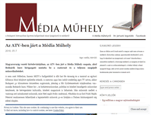 Tablet Screenshot of mediamuhely.wordpress.com