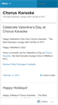 Mobile Screenshot of choruskaraoke.wordpress.com