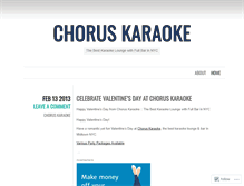 Tablet Screenshot of choruskaraoke.wordpress.com