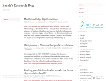 Tablet Screenshot of neshealthblog.wordpress.com