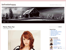 Tablet Screenshot of befreebehappy.wordpress.com