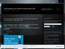 Tablet Screenshot of greenmeteors.wordpress.com