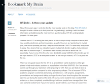 Tablet Screenshot of bookmarkmybrain.wordpress.com