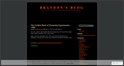 Desktop Screenshot of brandon314.wordpress.com