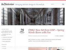 Tablet Screenshot of in2interior.wordpress.com