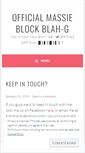 Mobile Screenshot of officialmassieblog.wordpress.com