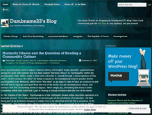 Tablet Screenshot of dumbname23.wordpress.com
