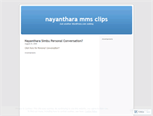 Tablet Screenshot of nayantharammsclips.wordpress.com