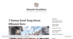 Desktop Screenshot of makalahpendidikan.wordpress.com