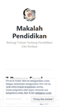Mobile Screenshot of makalahpendidikan.wordpress.com