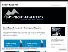 Tablet Screenshot of inspiredathletes.wordpress.com