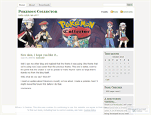 Tablet Screenshot of pokemoncollector.wordpress.com