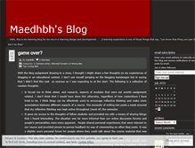 Tablet Screenshot of maedhbh.wordpress.com