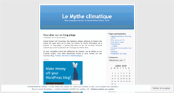 Desktop Screenshot of lemytheclimatique.wordpress.com