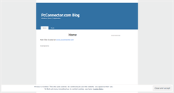 Desktop Screenshot of pcconnector.wordpress.com