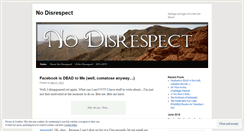 Desktop Screenshot of disrespectno.wordpress.com