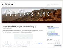 Tablet Screenshot of disrespectno.wordpress.com
