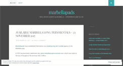 Desktop Screenshot of marbellapads.wordpress.com