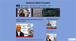 Desktop Screenshot of americasblackfounders.wordpress.com