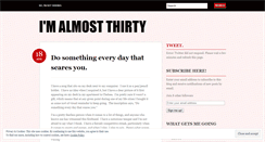 Desktop Screenshot of imalmostthirty.wordpress.com