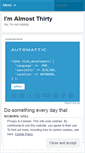 Mobile Screenshot of imalmostthirty.wordpress.com