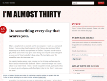 Tablet Screenshot of imalmostthirty.wordpress.com