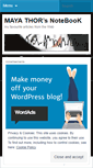Mobile Screenshot of mayathorsnotebook.wordpress.com