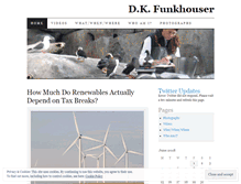 Tablet Screenshot of dkfunkhouser.wordpress.com