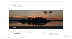 Desktop Screenshot of outdoorsinsider.wordpress.com