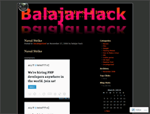 Tablet Screenshot of belajarhack.wordpress.com