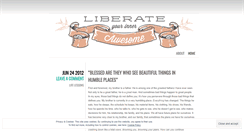 Desktop Screenshot of liberateyourinnerawesome.wordpress.com