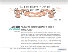 Tablet Screenshot of liberateyourinnerawesome.wordpress.com