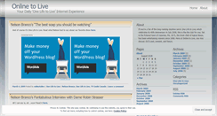 Desktop Screenshot of onlinetolive.wordpress.com