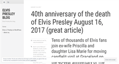 Desktop Screenshot of elvisapresley.wordpress.com