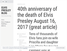 Tablet Screenshot of elvisapresley.wordpress.com