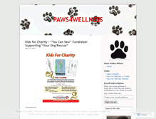 Tablet Screenshot of paws4wellness.wordpress.com