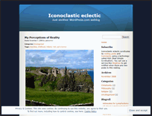 Tablet Screenshot of iconoclasticeclectic.wordpress.com